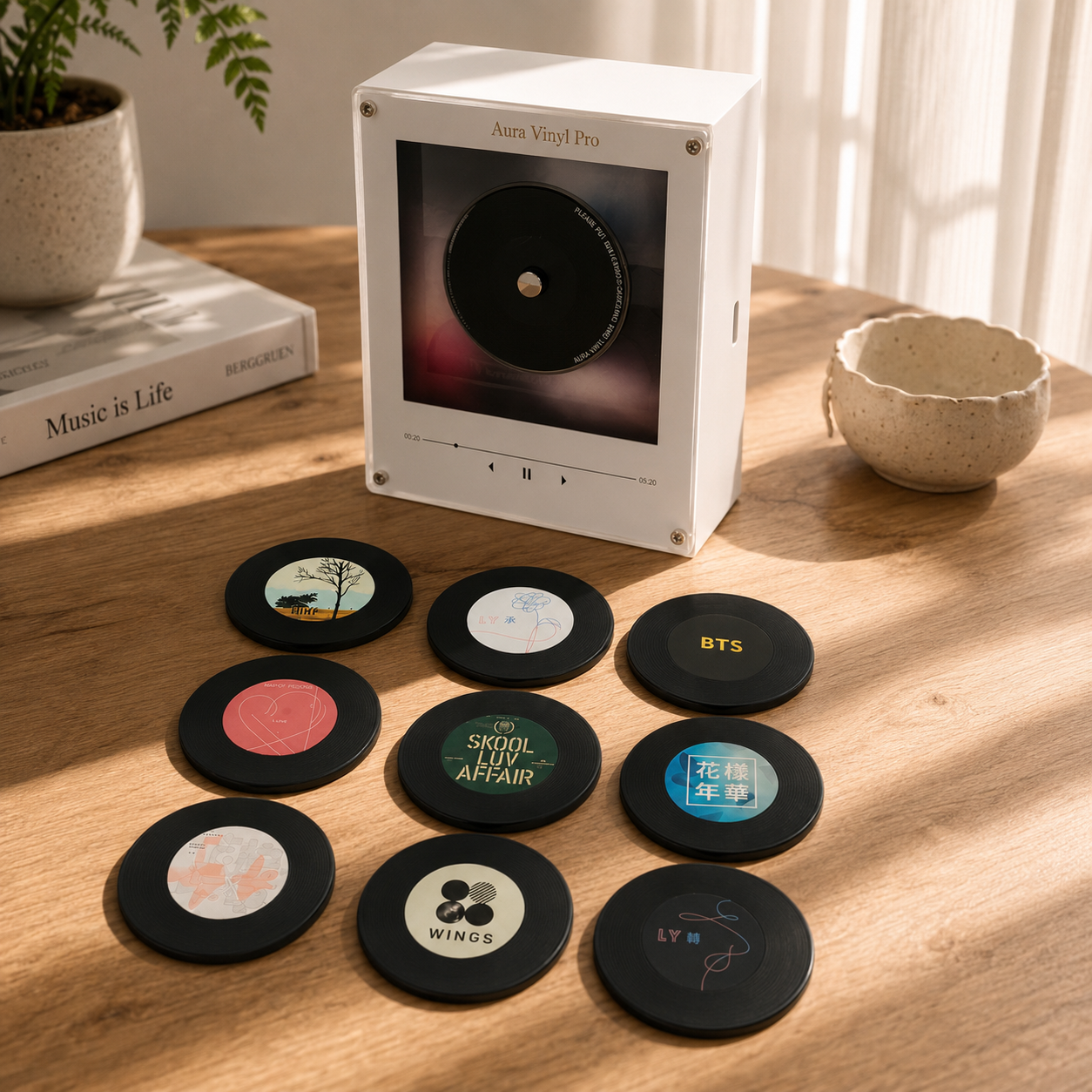 Aura vinyl music box
