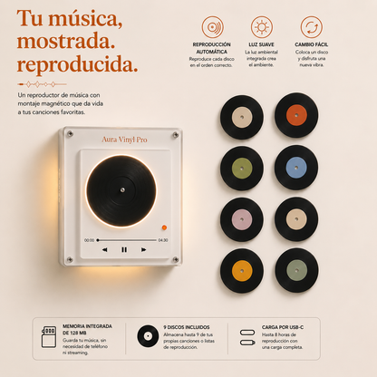 Aura vinyl music box